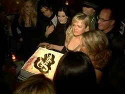 Birthday Celebration for Fergie Stock Footage