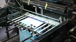 printing machine - timelapse Stock Footage