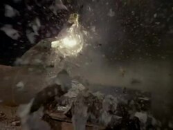 Bulb in exploding vise Stock Footage