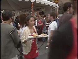 Los Angeles Mission Thanksgiving Stock Footage