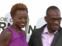 Viola Davis at The Book Of Mormon Los Angeles Opening Night Stock Footage