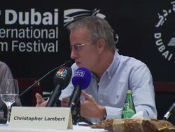 Cartagena Photocall and Press Conference: Dubai International Film Festival Stock Footage