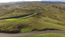 Flying Up Volcano Stock Footage