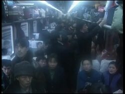 CHINA: SHANGHAI: NEW YEAR HOLIDAY EXODUS News Clip