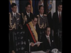 SYND 14 8 79 INAUGURATION OF NEW PRESIDENT OF ECUADOR, JAMIE ROLDOS Instructional Video