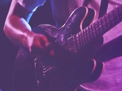 Guitarist Playing Guitar Stock Footage