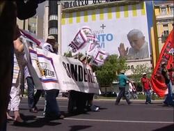 Thousands take part in May Day march News Clip