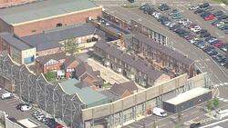 Aerial views of MediaCityUK News Clip