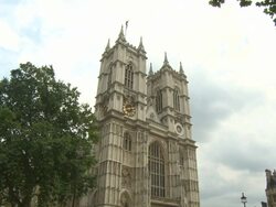 Bells at Westminster Abbey at Royal Baby on July 2 Stock Footage