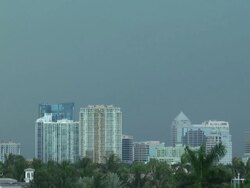 Lightning Over The Fort Lauderdale Skyline Stock Footage