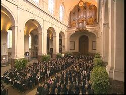 Funeral of designer Yves Saint Laurent News Clip