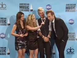 2009 American Music Awards - Press Room Stock Footage