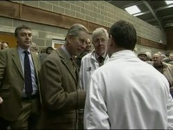 Prince Charles visits a sheep market News Clip