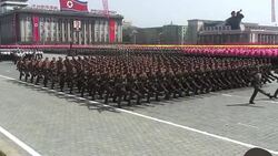 CLEAN: Stock shots: North Korea displays missiles News Clip