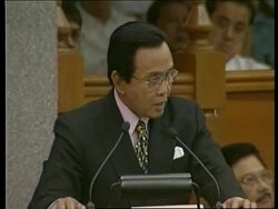PHILIPPINES: ESTRADA IMPEACHMENT TRIAL: JUDGES STATEMENT News Clip