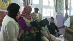 CLEAN : ALgeria:Observers from the African Union supervise the elections News Clip
