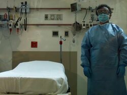 New York's Bellevue Hospital Prepares For Possible Ebola Cases Stock Footage