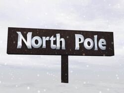 Sign of the 'North Pole' Stock Footage