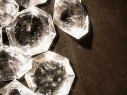 Diamonds flyover Stock Footage