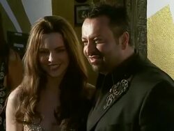 Celebrities Toast Beauty Giant Napoleon Perdis Unveiling Stock Footage