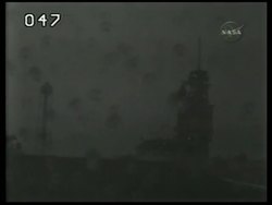 WRAP Images show lightning hitting shuttle launch pad News Clip