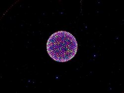 Atoms in space Stock Footage