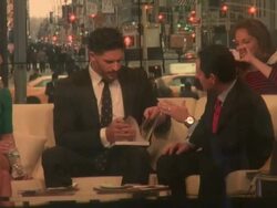 Joe Manganiello on the set of the FOX & friends show in New York City - Celebrity Sightings in New York City, NY on 12/04/13 Stock Footage