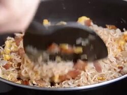 flavor Yaki soba Stock Footage