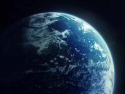 From space to city Stock Footage