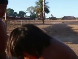 Kamayura Tribe Of The Xingu Indian Reserve Stock Footage