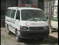 German diplomats arrive at hospital where journalists' bodies held News Clip