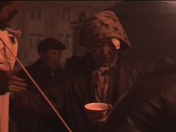 AP pix of quake survivors; rescue and relief effort; monks News Clip