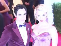 Amber Heard at "Schiaparelli And Prada: Impossible Conversations" Costume Institute Gala Stock Footage