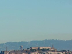Alcatraz Pan Down Stock Footage