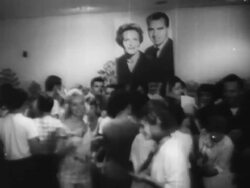 Highlights of the Republican Convention, support for Nixon Stock Footage