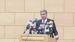 CLEAN : Egypts civil aviation minister gives a press conference 3 News Clip