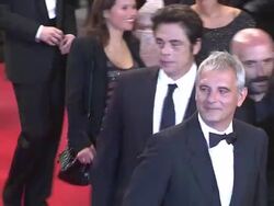Julio Medem, Benicio Del Toro, Gaspar Noe, Elia Suleiman, Laurent Cantet, Pablo Trapero at 7 Dias En La Habana Premiere: 65th Cannes Film Festival on May 23, 2012 in Cannes, France (Footage by WireImage Video/Getty Images) Stock Footage