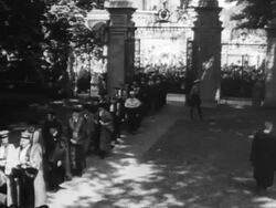 Albert Einstein at Princeton Commencement Stock Footage