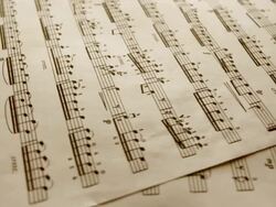 Sheet Music HD1080, NTSC, PAL Stock Footage