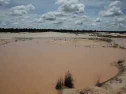 Illegal Gold Mining In Madre De Dios, Peru Stock Footage