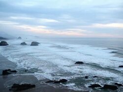 HD dusk at Oregon coast Stock Footage