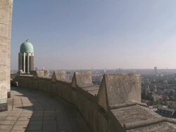 MS View from Basilica of Sacred Heart of city / Brussels, Brussels, Belgium  Stock Footage