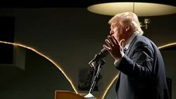 Trump Rally All Access Waterloo Iowa October 27 2015 Stock Footage