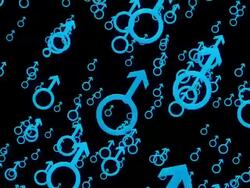 Falling male symbol Stock Footage