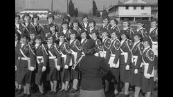 Women's Army Corps chorus singing new WAC song at Camp Lee, VA News Clip