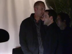 Erik Spoelstra at Chateau Marmont in West Hollywood - Celebrity Sightings in Los Angeles Stock Footage