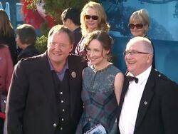 John Lasseter, Julie Fowlisat and Patrick Doyle 20 Stock Footage