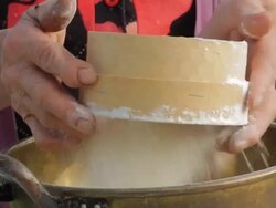 Lady Farmer Make Bread Stock Footage