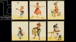 Animated 19th century praxinoscope with six scenes Stock Footage