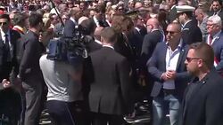 CLEAN : France falls silent for Nice victims as politicians bicker News Clip